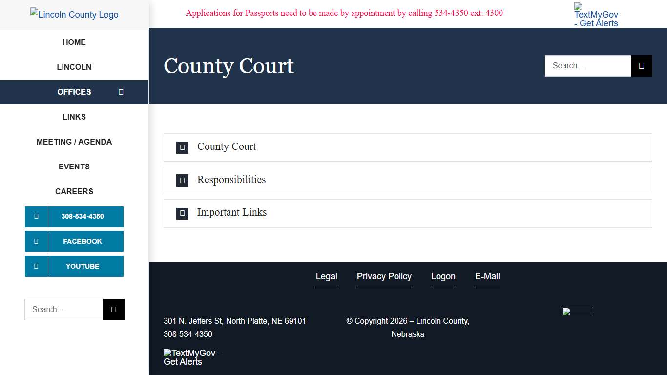 County Court – Lincoln County